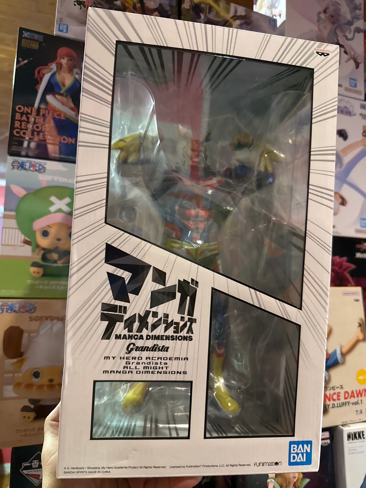 My hero academia All might manga dimensions figure