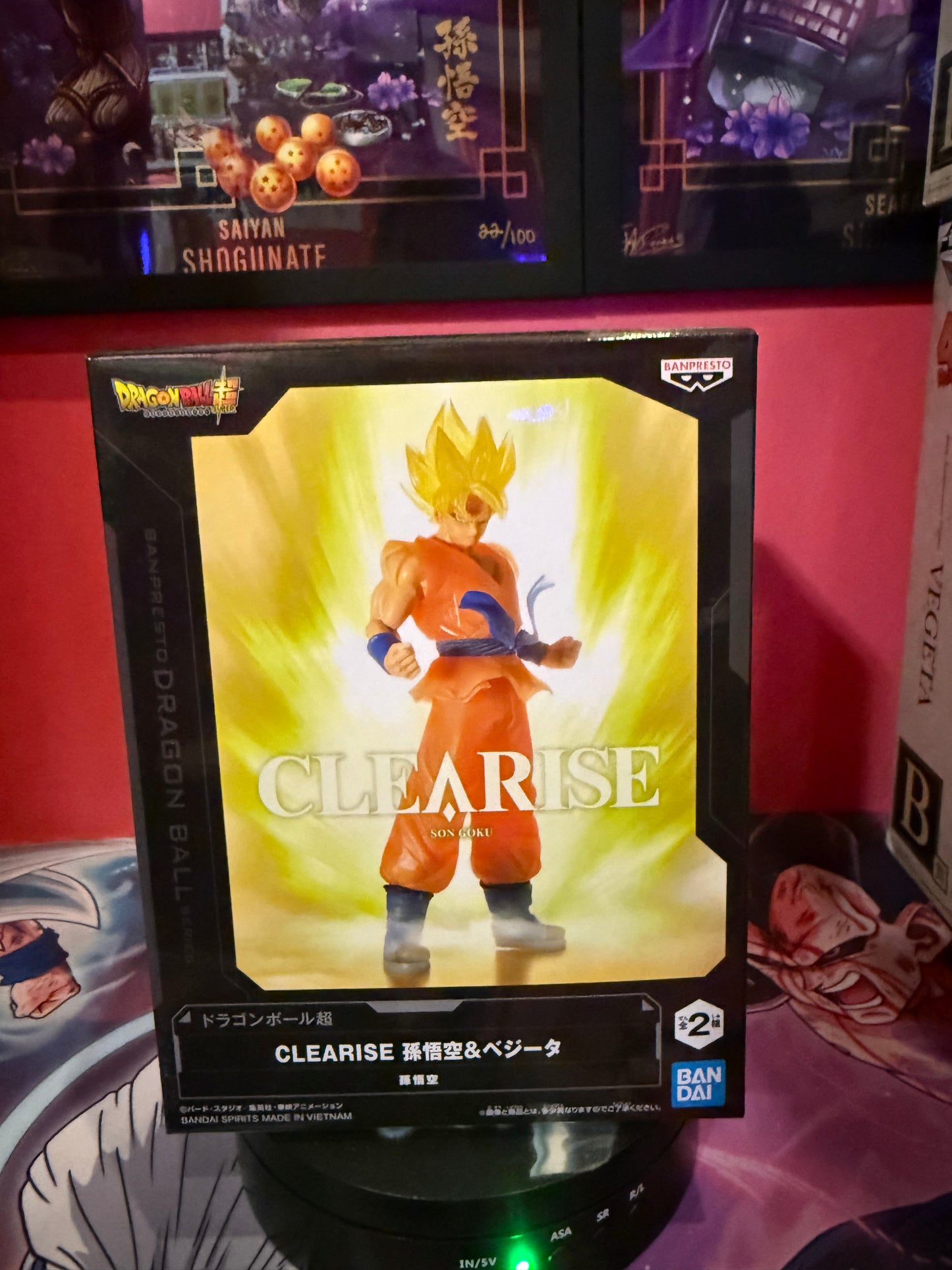 Dragon ball z clearise goku figure
