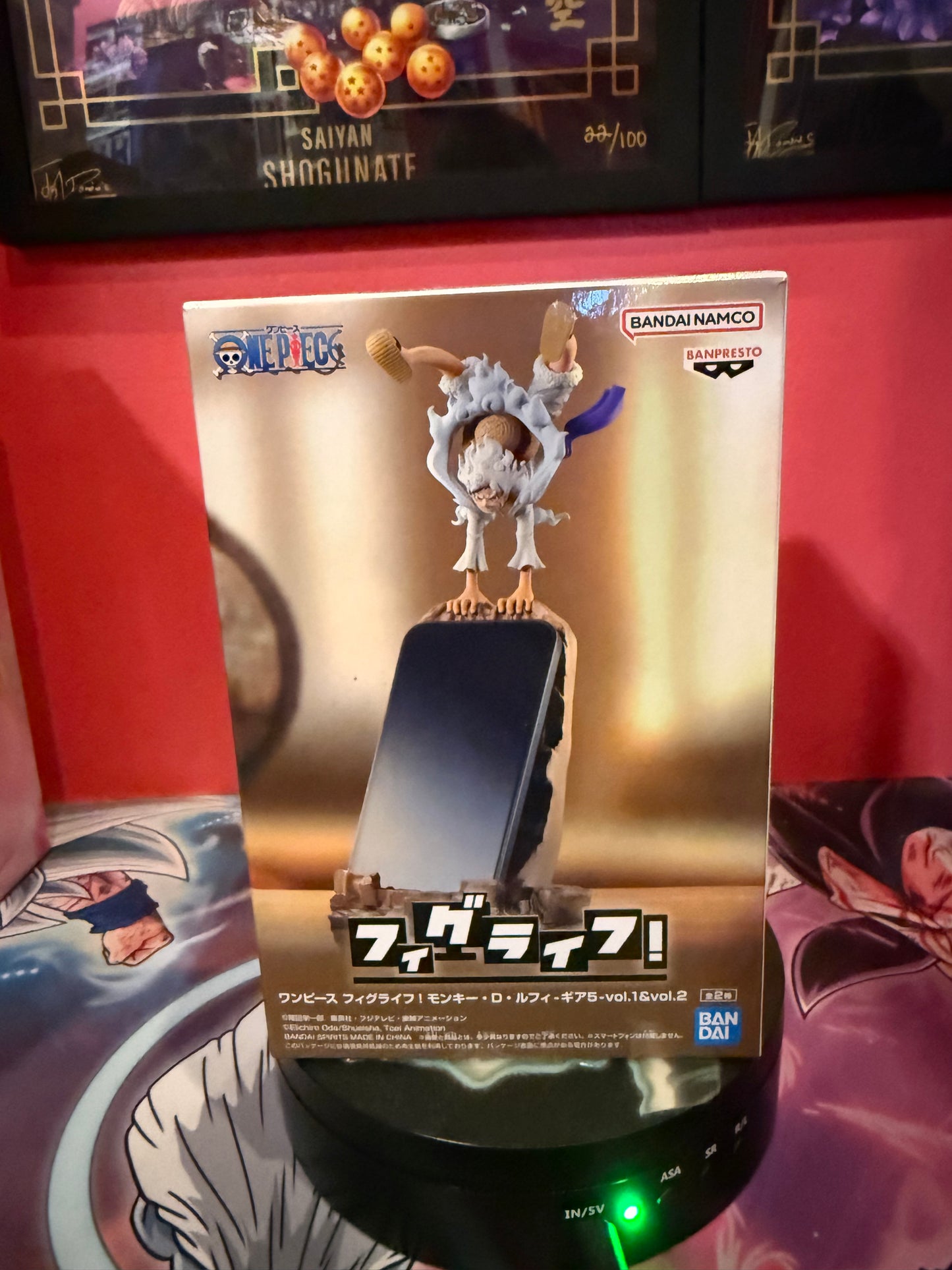 One piece gear 5 Luffy phone stand figure